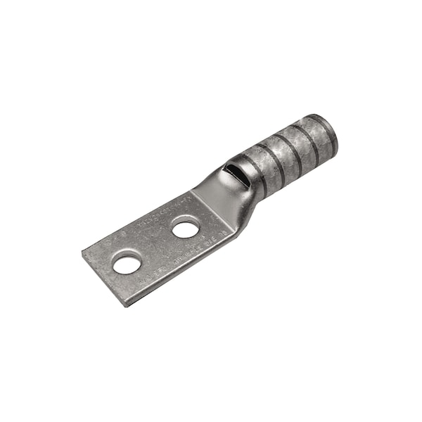 Burndy 2 HOLE LUG LONG BRL 350 KCMIL, 3/8" BOLT 1" CNTR, INSP HOLE YAZ342TC38FX